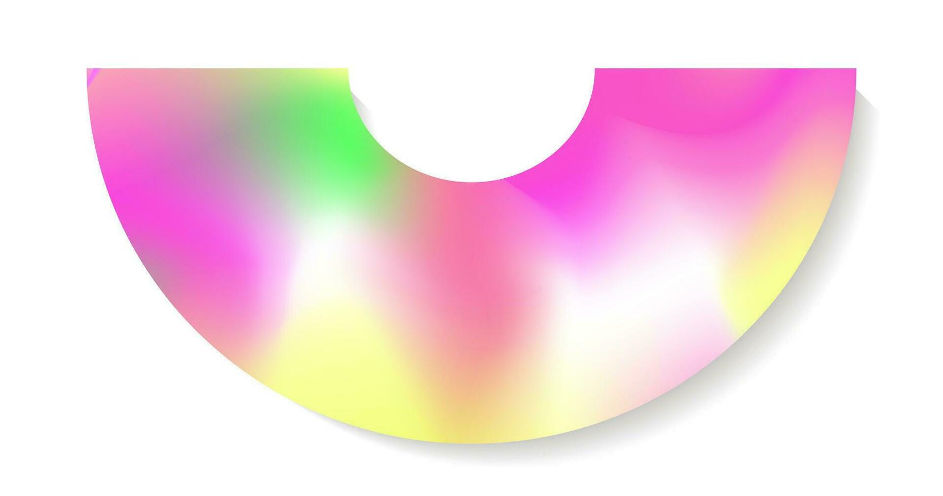 vektor klistermärke y2k holografi stil neon