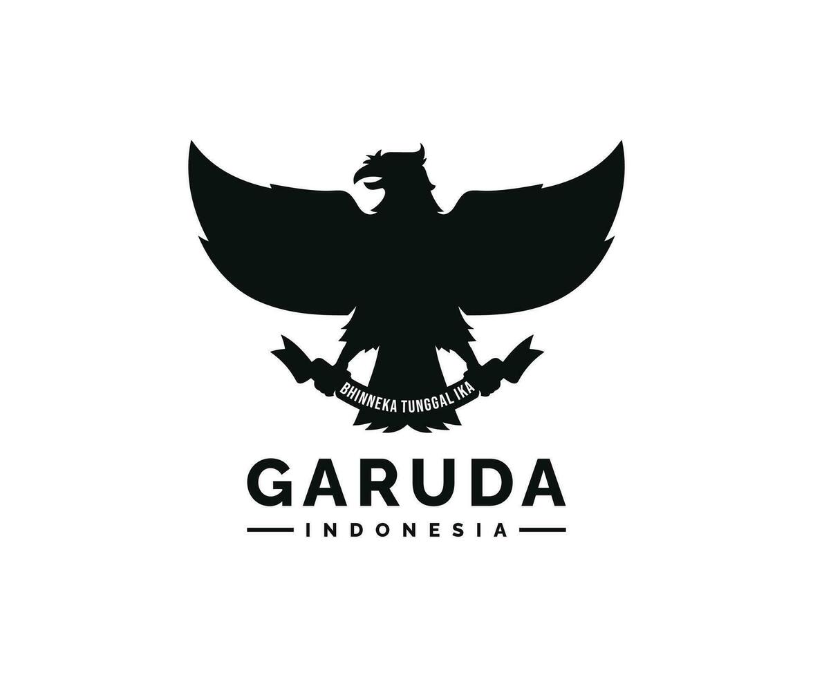 Garuda Indonesien Logo Design Vektor