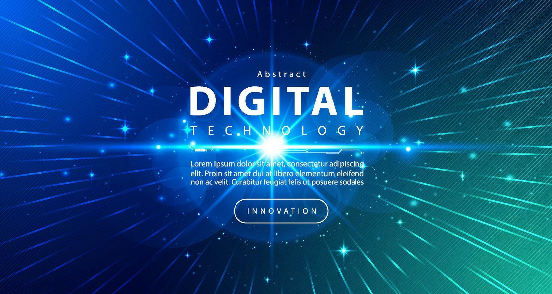 digital teknologi hastighet ansluta blå grön bakgrund, cyber nano information, abstrakt kommunikation, innovation framtida tech data, internet nätverk förbindelse, ai stor data, linje punkt illustration 3d vektor