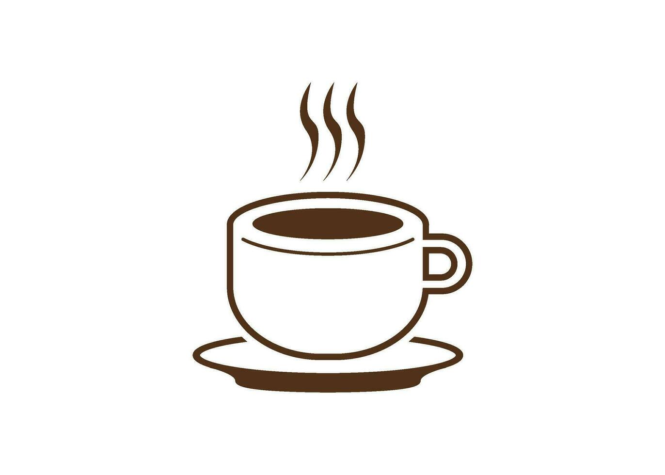 kaffe ikon design vektor