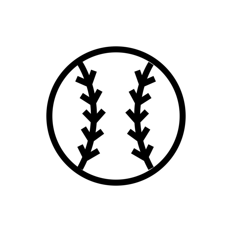 Sport Baseball Ball Liniensymbol vektor