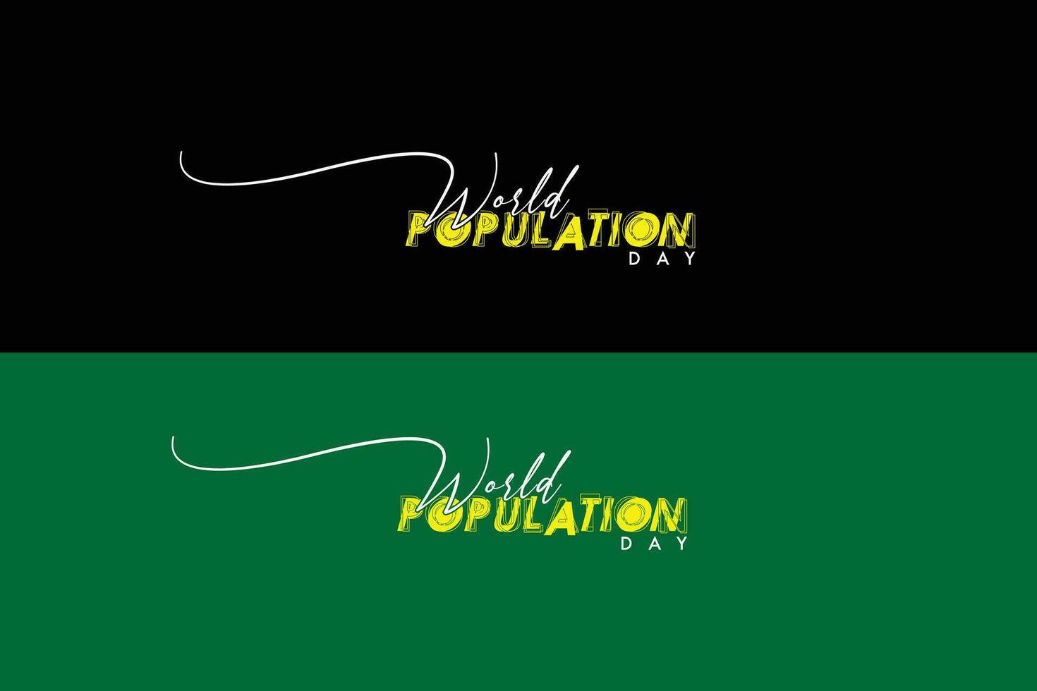 Welt Population Tag, kreativ Konzept Design Text vektor