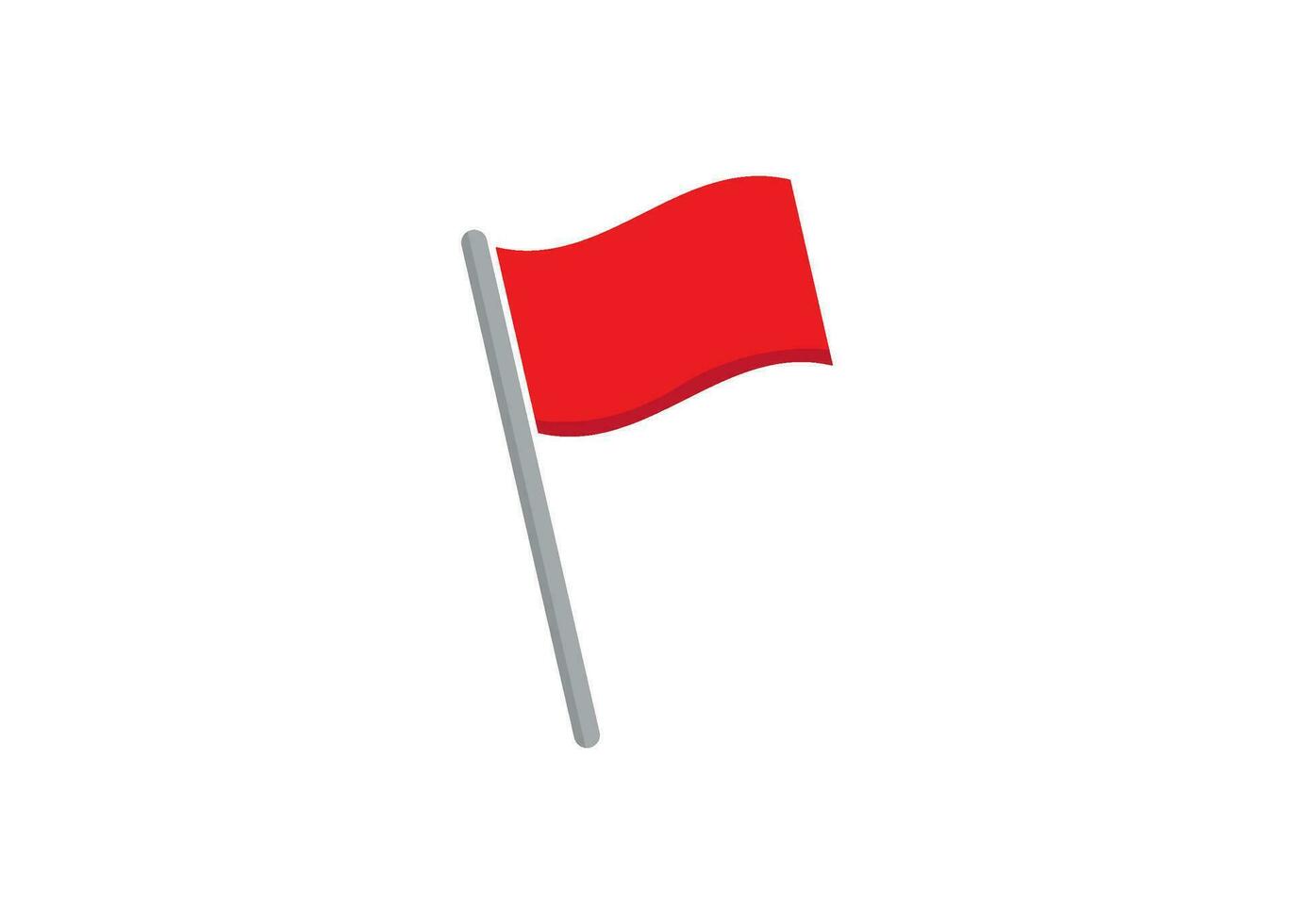 röd flagga ikon design vektor