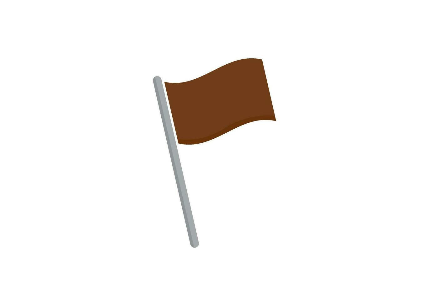 braun Flagge Symbol Design vektor