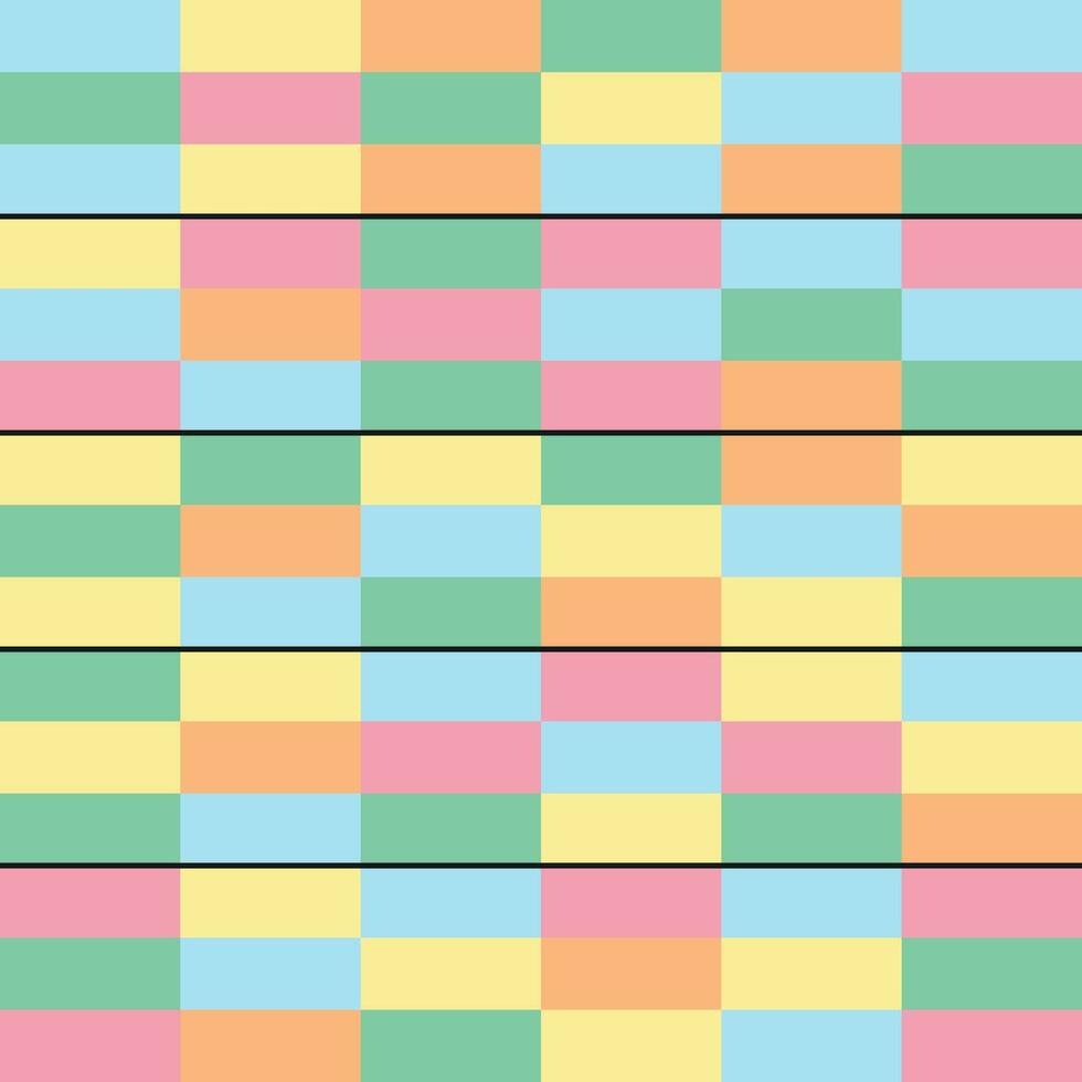 Muster von Rechtecke von Pastell- Farben vektor