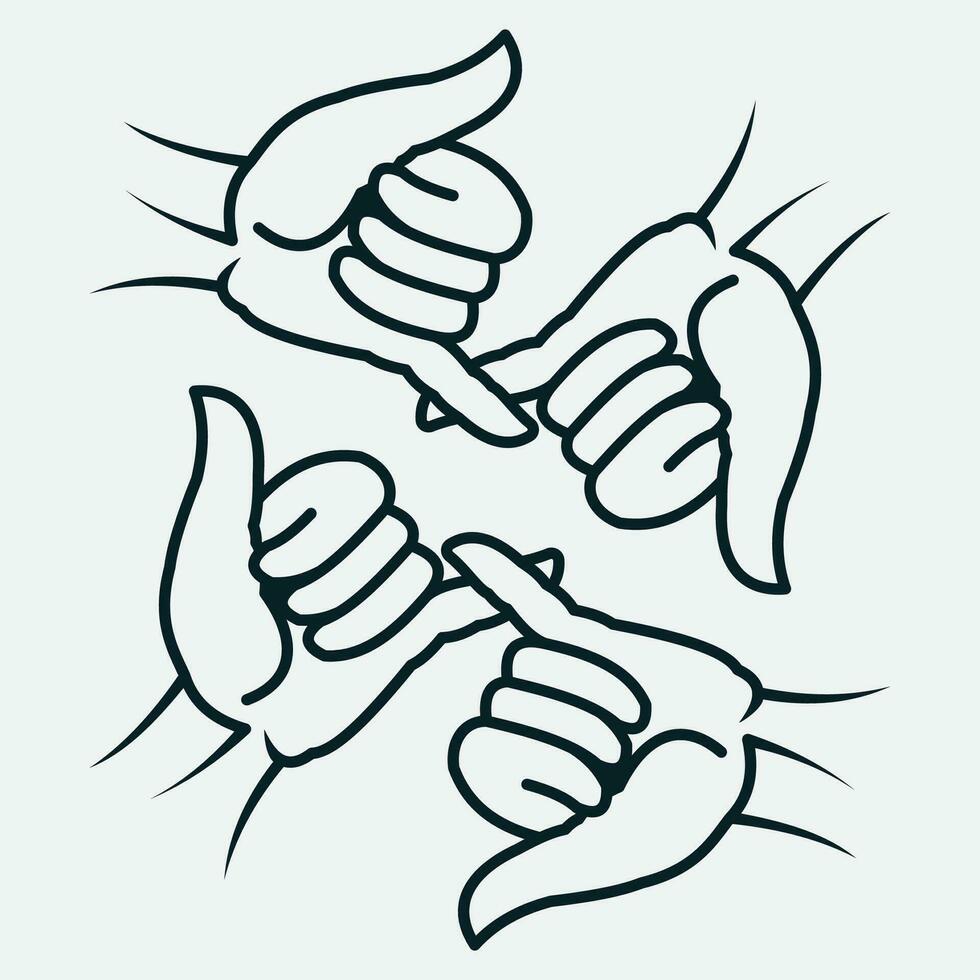 hand dragen gemenskap logotyp vektor