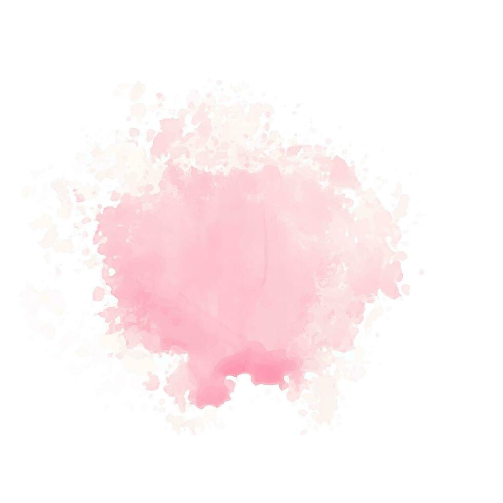 abstrakt rosa vattenfärg vatten stänk. vektor vattenfärg textur i reste sig Färg