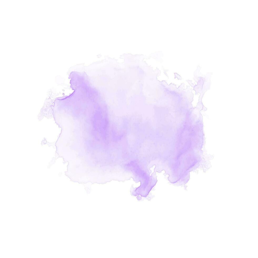 abstrakt lila vattenfärg vatten stänk. vektor vattenfärg textur i violett Färg