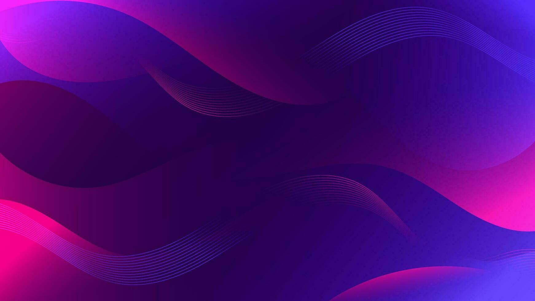 abstrakt Gradient lila Blau Flüssigkeit Welle Hintergrund vektor