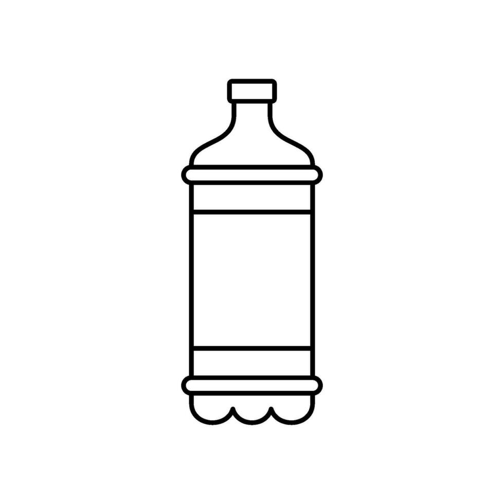 Plastik Flasche Symbol Vektor Design Vorlagen einfach und modern Konzept