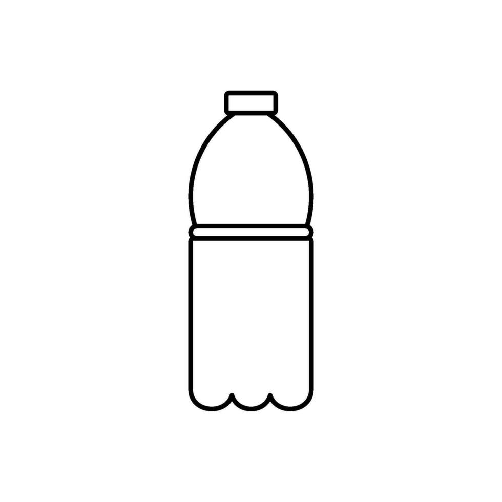 Plastik Flasche Symbol Vektor Design Vorlagen einfach und modern Konzept