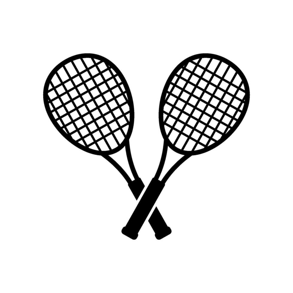 Schläger Tennis Symbol Vektor Design Vorlagen