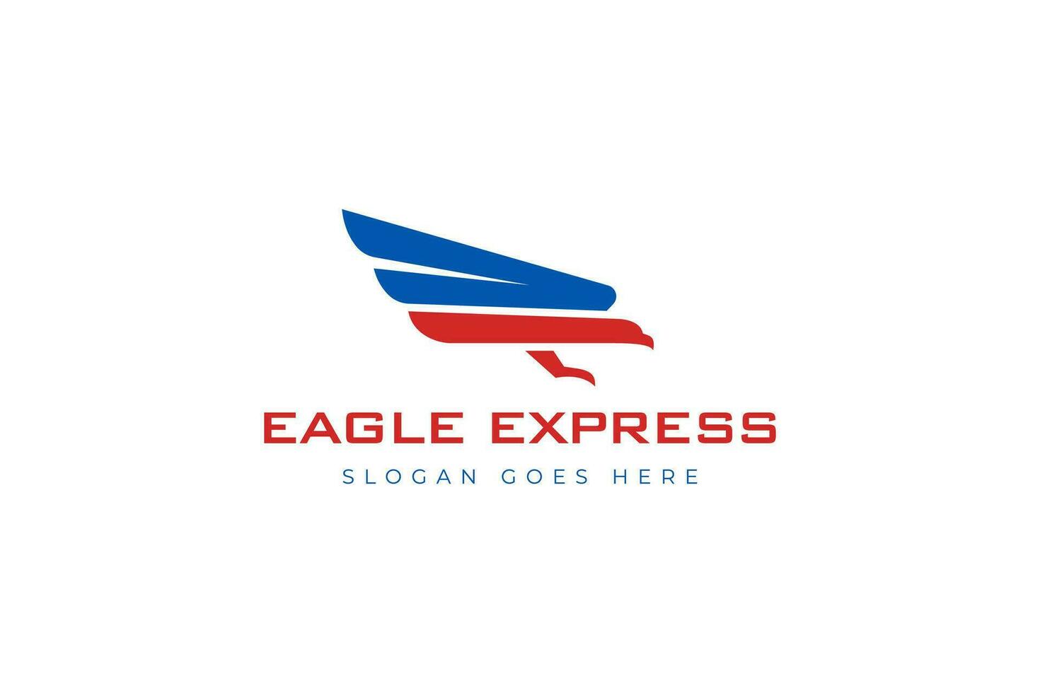 abstrakt Adler schnell fliegen Logo Symbol Design zum Versand logistisch Falke modern Logo, ausdrücken Lieferung Logo Grafik Element. Logistik Logo Vorlage vektor