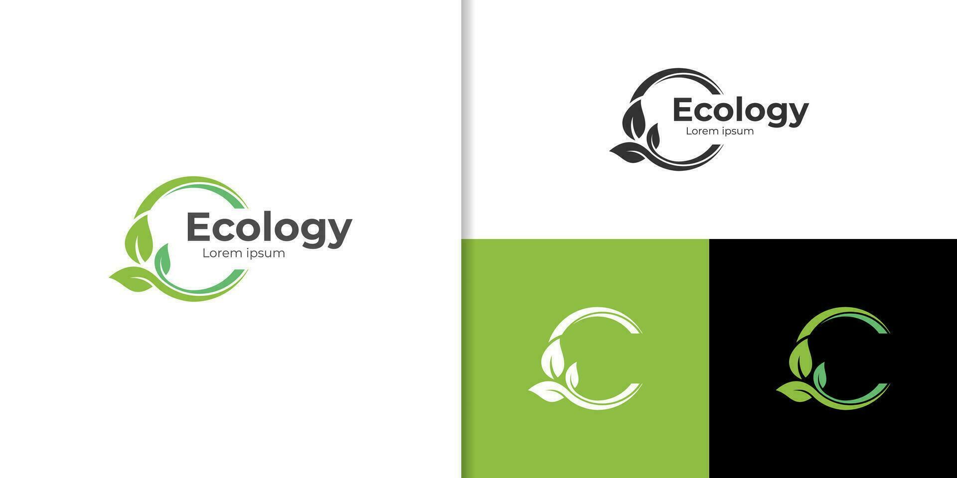 Natur Globus und Erde Blatt Logo Symbol Design, Ökologie freundlich Logo Design Illustration, Speichern Logo Symbol und Welt Umwelt Design Konzept vektor