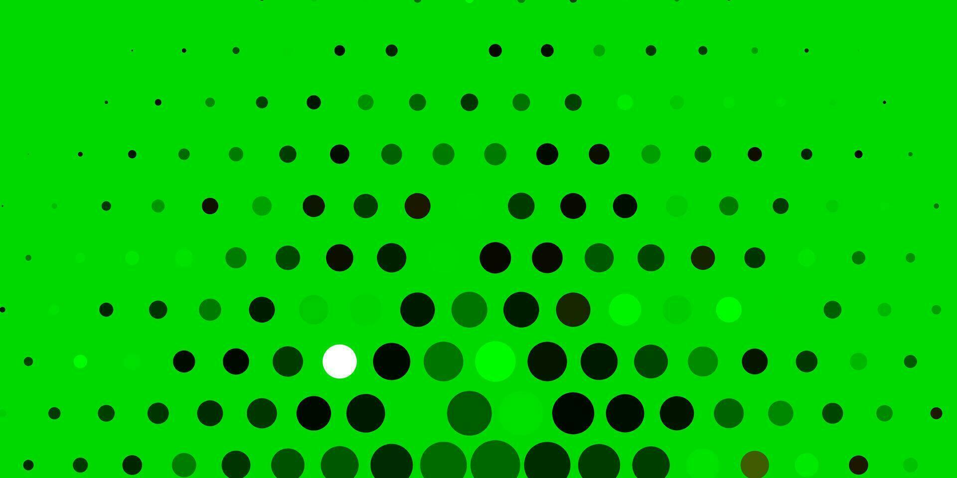 hellgrünes, gelbes Vektorlayout mit Kreisformen. vektor