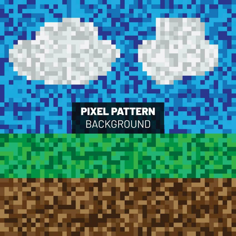 Pixel Muster Hintergrund Design vektor