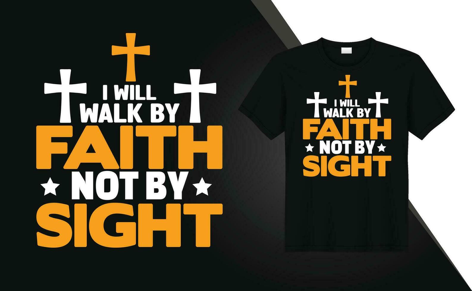 Vertrauen Gott Jesus typografisch T-Shirt Design kostenlos Vektor