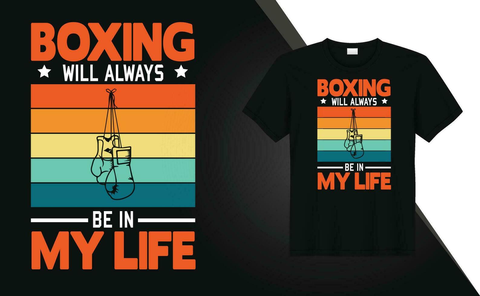 boxning eller stridande typografisk grafik tshirt design fri vektor