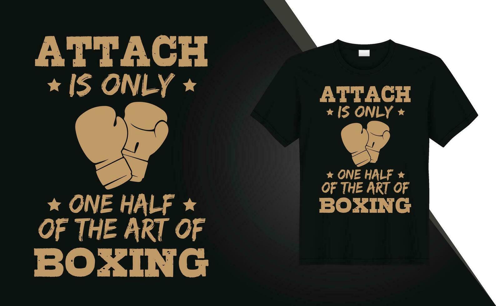Boxen oder Kampf typografisch Grafik T-Shirt Design kostenlos Vektor