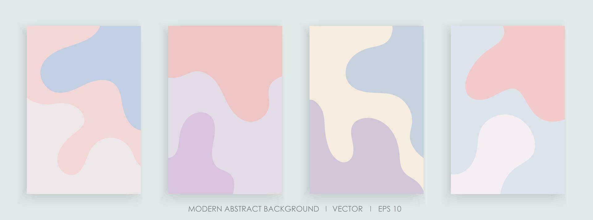 modern abstrakt kreativ Hintergründe mit wellig Formen und Linie bunt Farben Design vektor