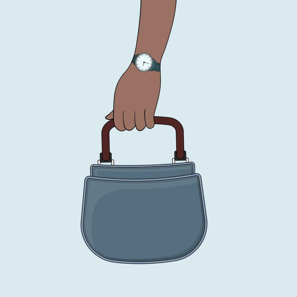 Beste modisch Handtasche Vektor Illustration.