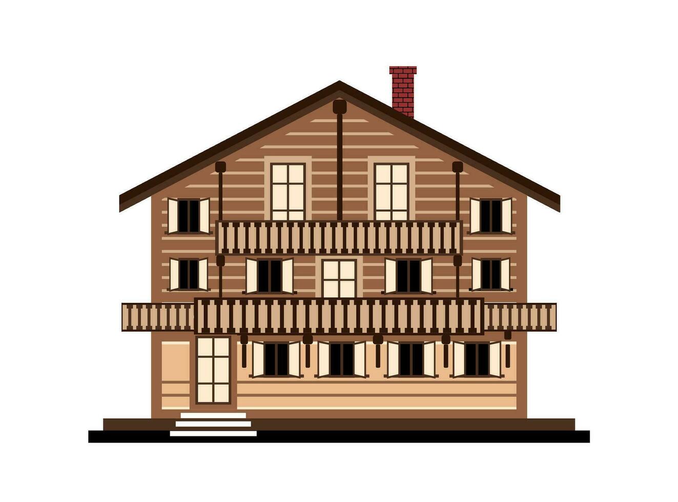 Bühne Haus Illustration vektor