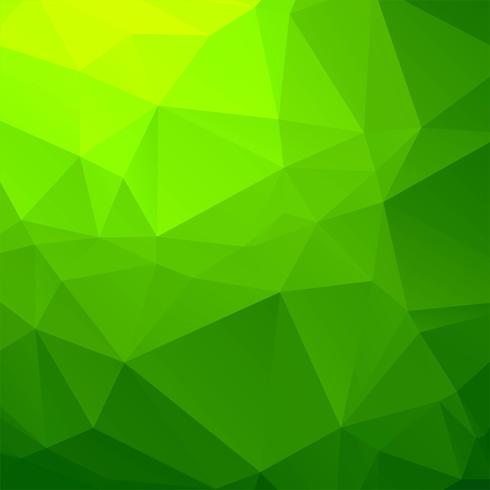 Elegant grön geometrisk polygonbakgrund vektor
