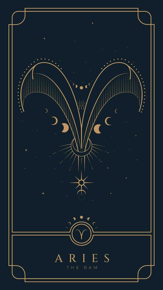 aries symbol zodiaken illustration vektor