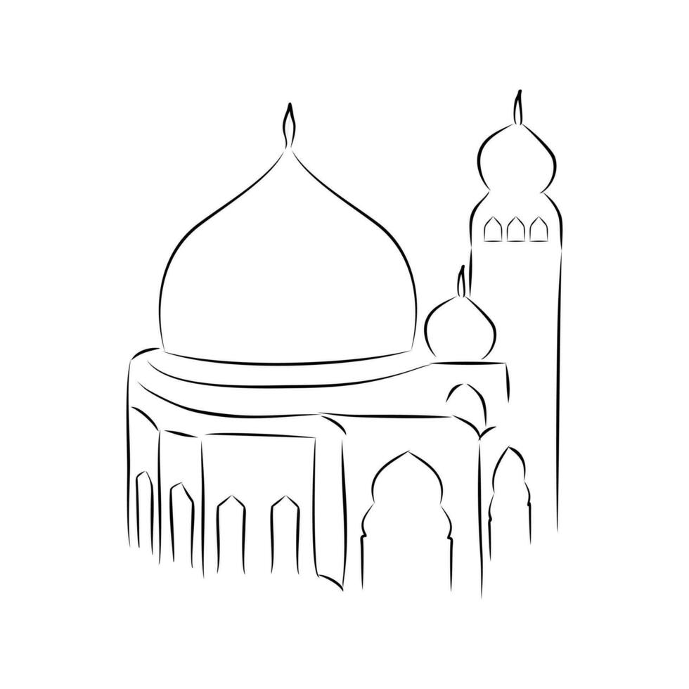 Vektor schwarz und Weiß Moschee png und Masjid Vektor png und Ramadan kareem Banner Design oder Laterne Vektor schwarz Laterne png