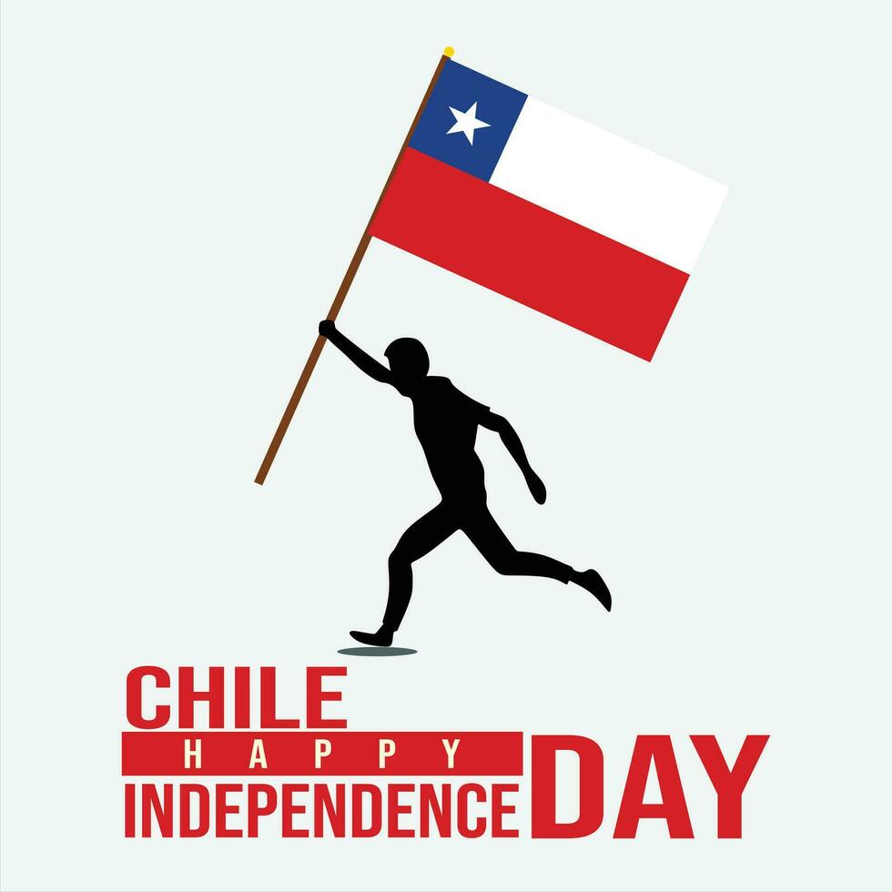 chile oberoende dag 18 september baner design och flagga design vektor