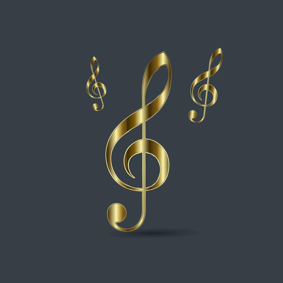 einstellen von Prämie Musik- Anmerkungen Symbole, Symbole, Elemente, benutzt im Musik- Konzepte Design und Vektor, Illustration vektor