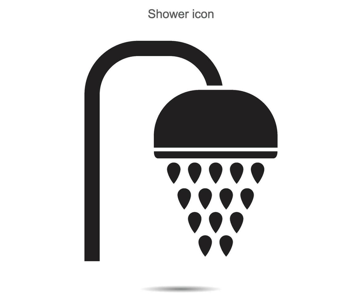 dusch ikon, vektor illustration