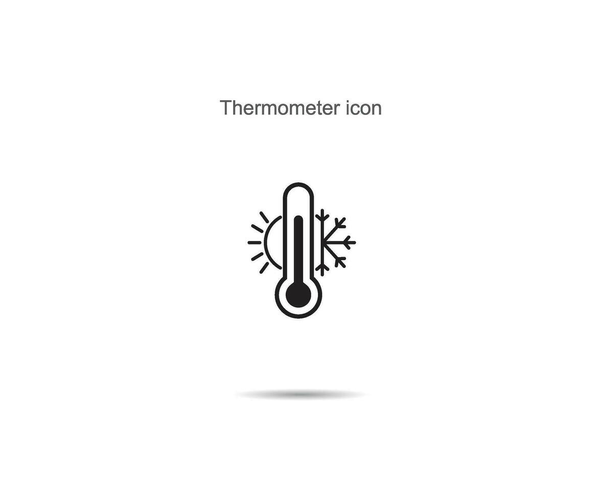 termometer ikon, vektor illustration