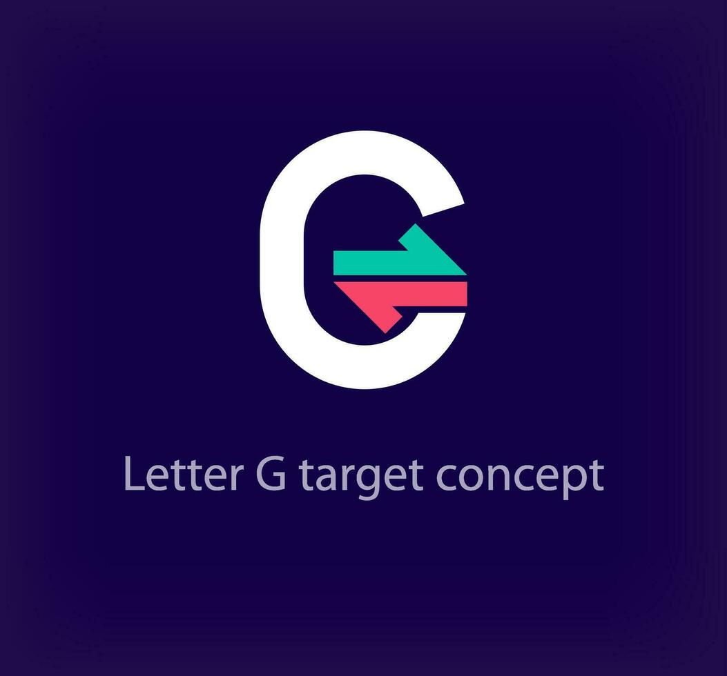 kreativ G Brief Pfeil Logo Design. einzigartig bunt logistisch korporativ Unternehmen Logo. Unternehmen Initialen korporativ Vektor. vektor