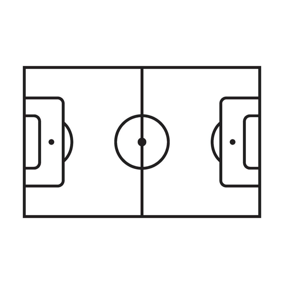Fußballfeld-Symbol vektor
