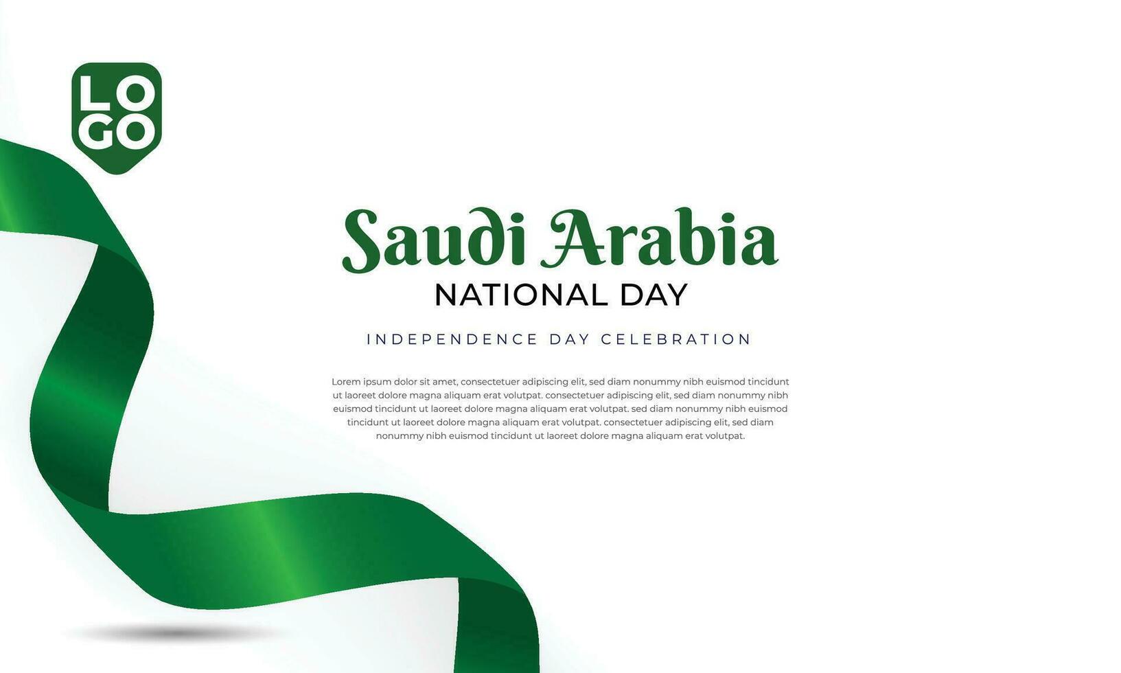 rike av saudi arabien nationell dag vektor