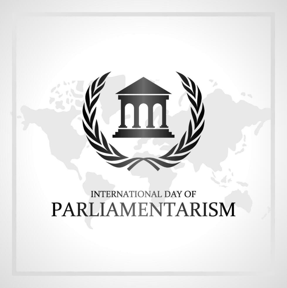 internationell dag av parlamentarism mall. vektor illustration. lämplig för affisch, banderoller, kampanj och hälsning kort.