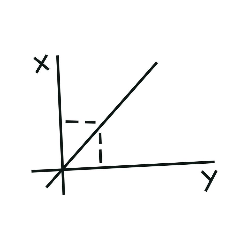 vektor illustration av matematisk Graf