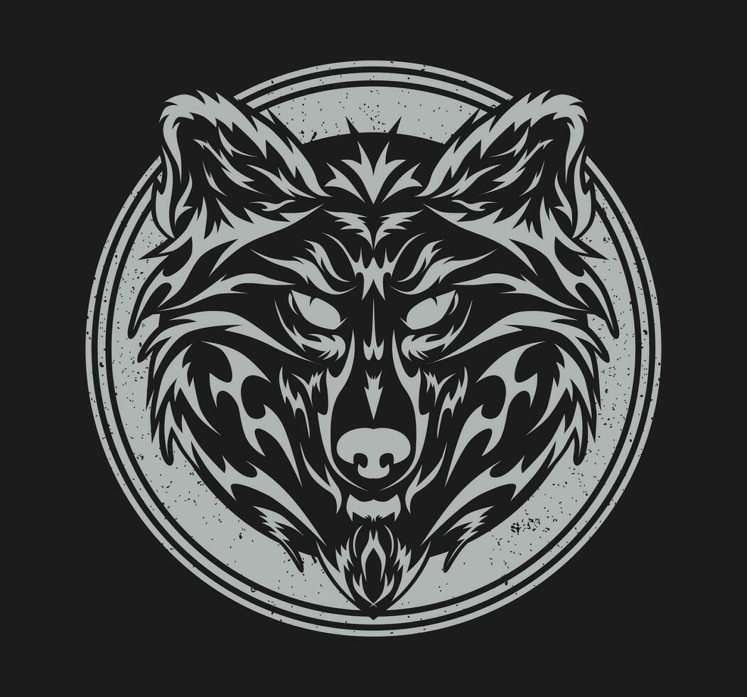 Kopf Wolf Logo Vektor