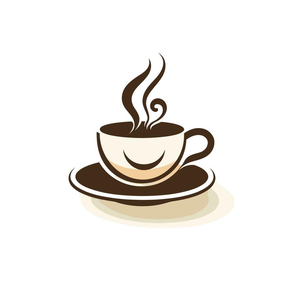 Kaffee Tasse Vektor Logo Design, Premium Kaffee Geschäft Logo. Cafe Becher Symbol,