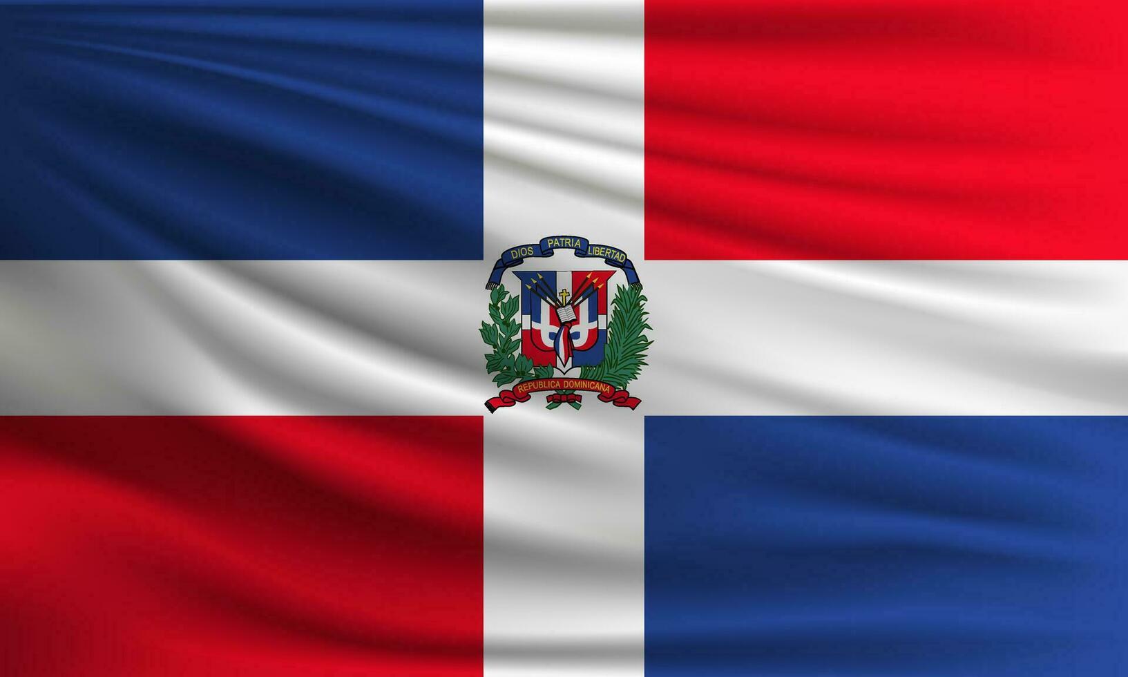 Vektor Flagge von dominikanisch Republik