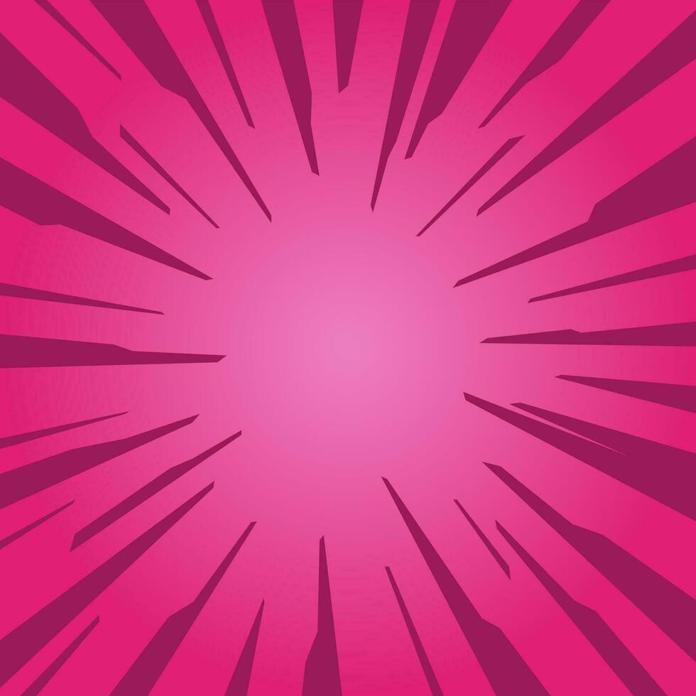 Jahrgang abstrakt Hintergrund Rosa Strahlen mit Gradient Halbton Comics Hintergrund. vektor