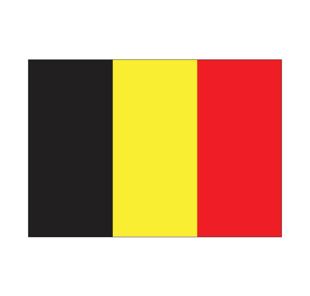 Belgien Flaggenvektorillustration vektor