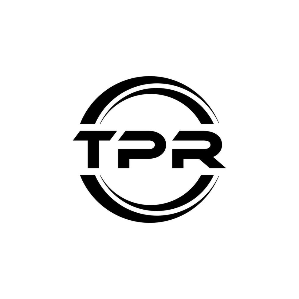 tpr Brief Logo Design im Illustration. Vektor Logo, Kalligraphie Designs zum Logo, Poster, Einladung, usw.