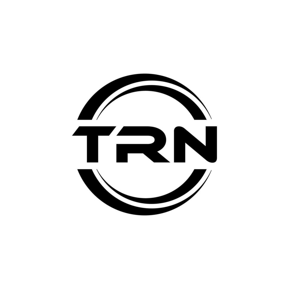 trn brev logotyp design i illustration. vektor logotyp, kalligrafi mönster för logotyp, affisch, inbjudan, etc.