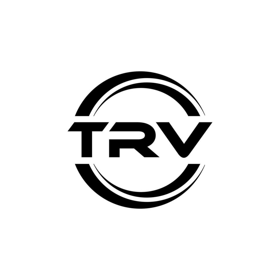 trv brev logotyp design i illustration. vektor logotyp, kalligrafi mönster för logotyp, affisch, inbjudan, etc.