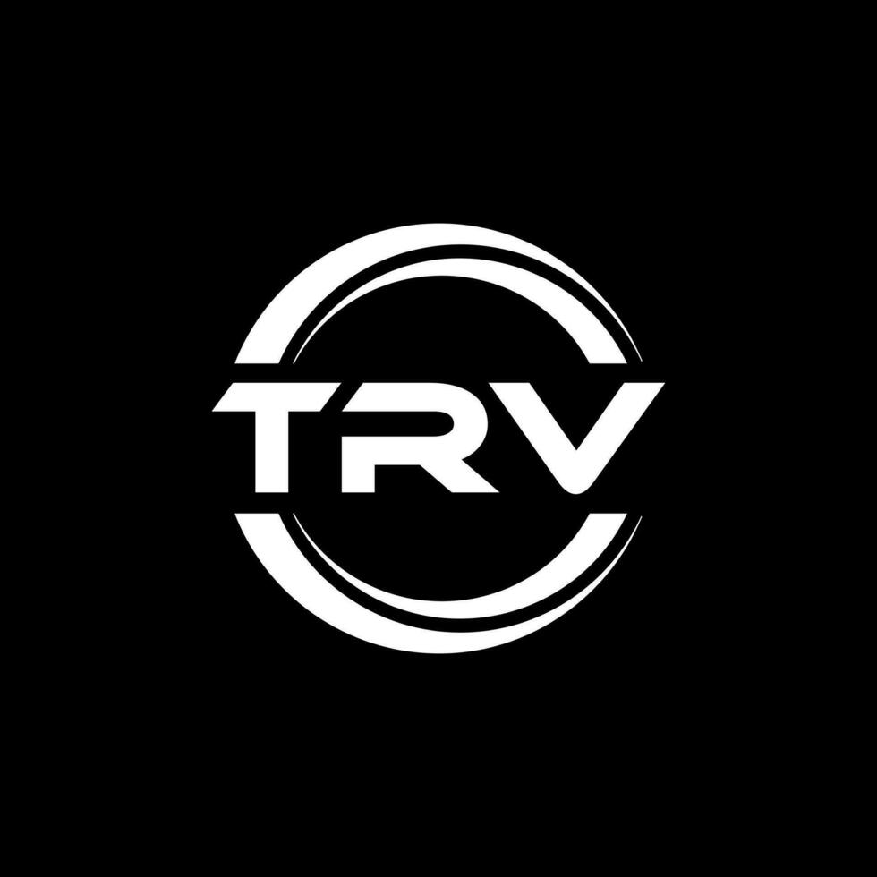 trv brev logotyp design i illustration. vektor logotyp, kalligrafi mönster för logotyp, affisch, inbjudan, etc.