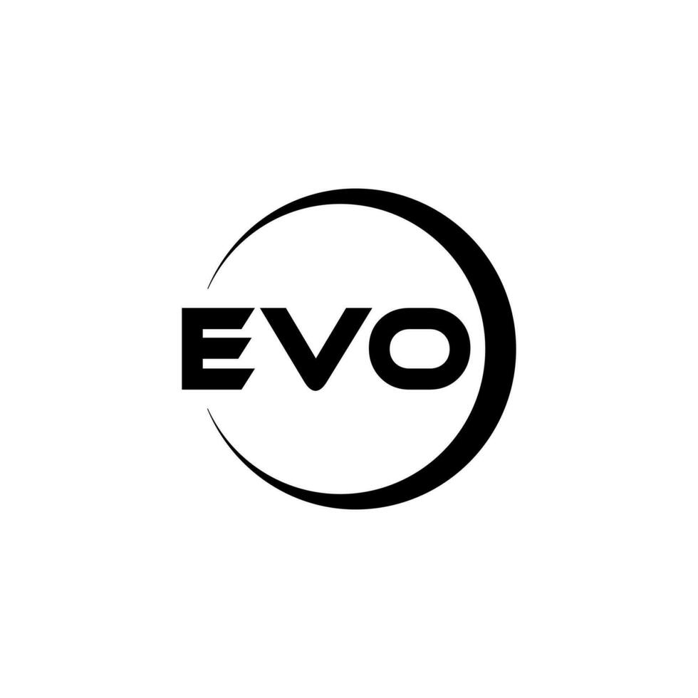 Evo-Brief-Logo-Design in Abbildung. Vektorlogo, Kalligrafie-Designs für Logo, Poster, Einladung usw. vektor