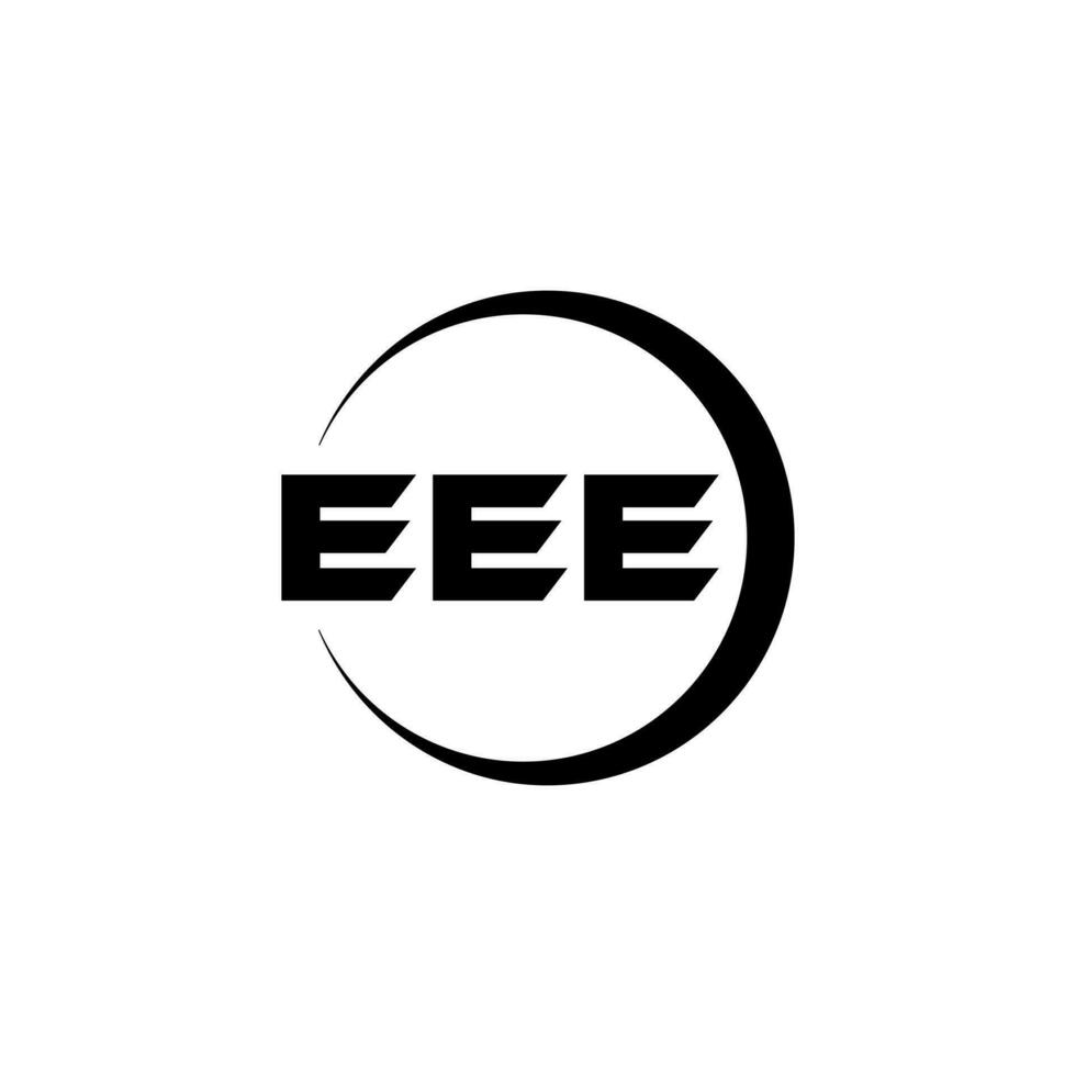 eee-Buchstaben-Logo-Design in Abbildung. Vektorlogo, Kalligrafie-Designs für Logo, Poster, Einladung usw. vektor