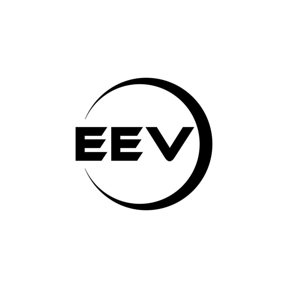 EEV-Brief-Logo-Design in Abbildung. Vektorlogo, Kalligrafie-Designs für Logo, Poster, Einladung usw. vektor